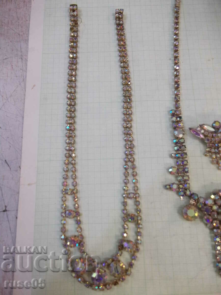 Auction  Lot of 2 pcs. necklaces and brooch