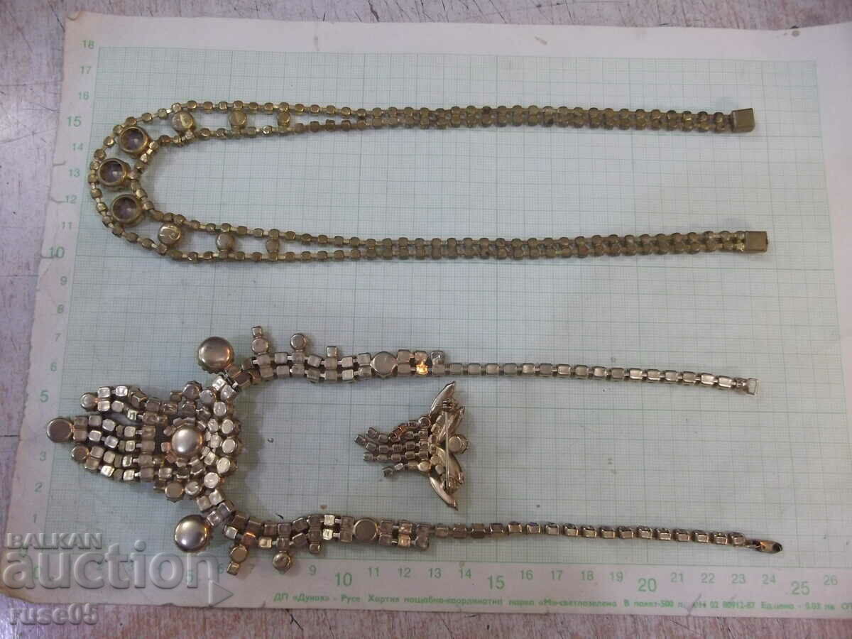 Lot of 2 pcs. necklaces and brooch - 7