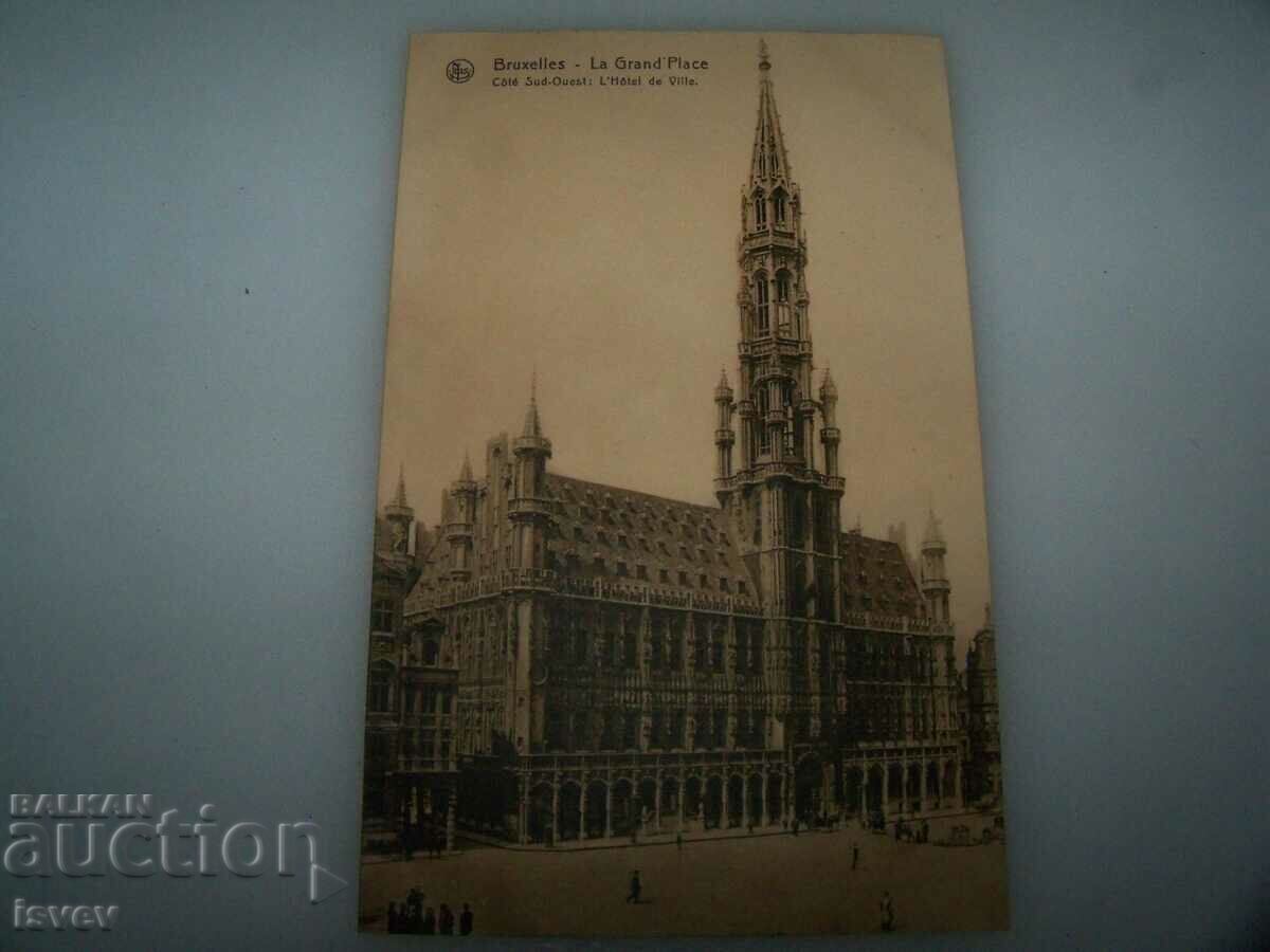 Auction Old postcard from Brussels, circa 1915. Auction Old postcard from Brussels, circa 1915.