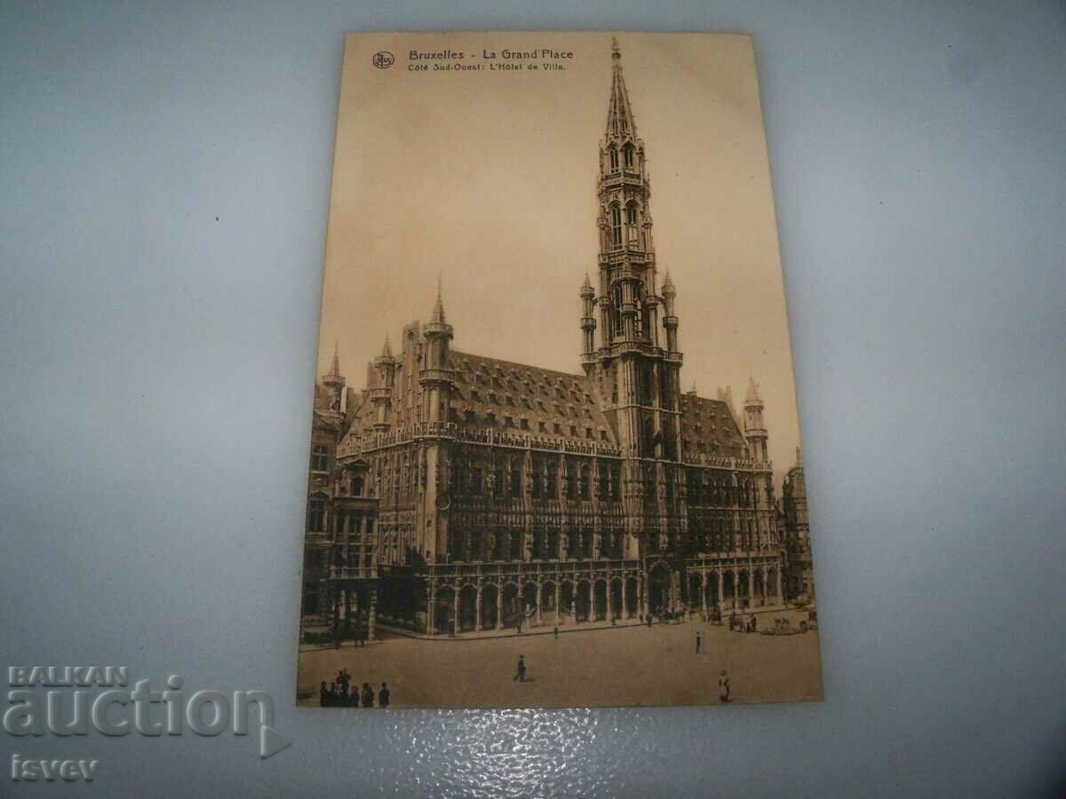 Delivery of Old postcard from Brussels, circa 1915. Delivery of Old postcard from Brussels, circa 1915.