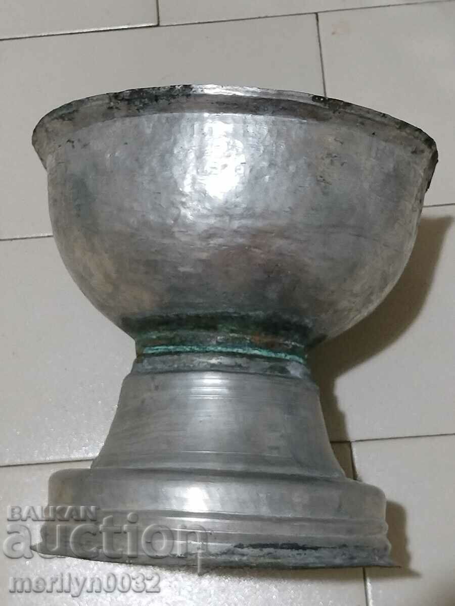 Crin bisericesc 28/30cm pentru botez apa vas din cupru din cupru