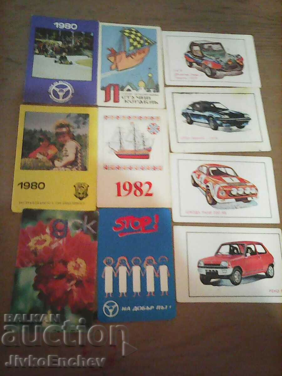 Lot of old calendars