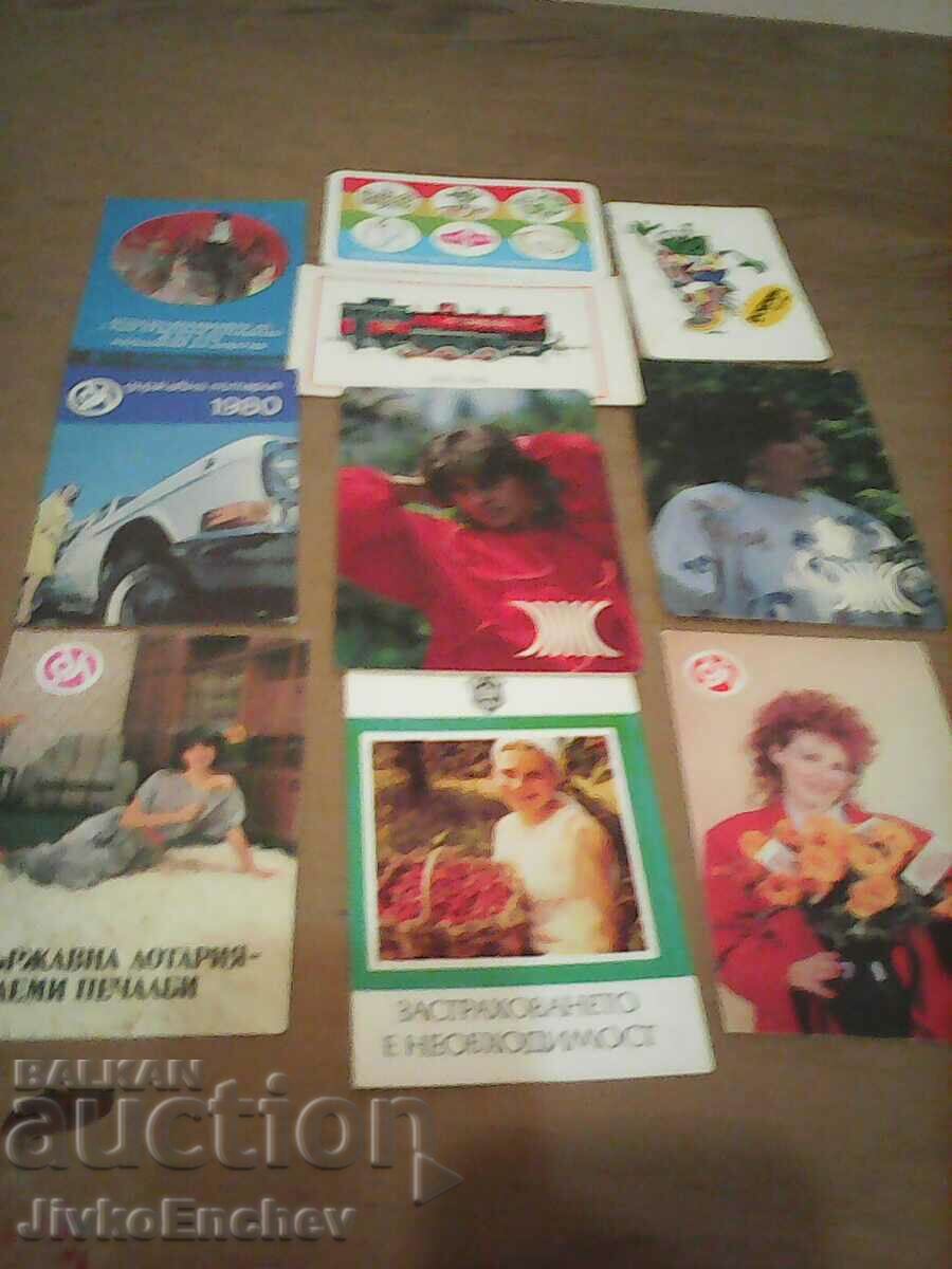 Lot of old calendars