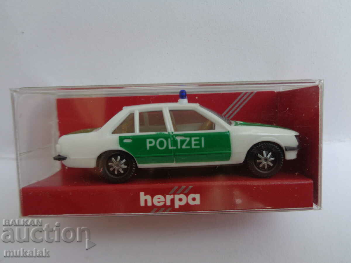 HERPA H0 1/87 OPEL REKORD POLICE MODEL TROLLEY TOY with price 10.00 BGN | € 5.11 HERPA H0 1/87 OPEL REKORD POLICE MODEL TROLLEY TOY with price 10.00 BGN | € 5.11