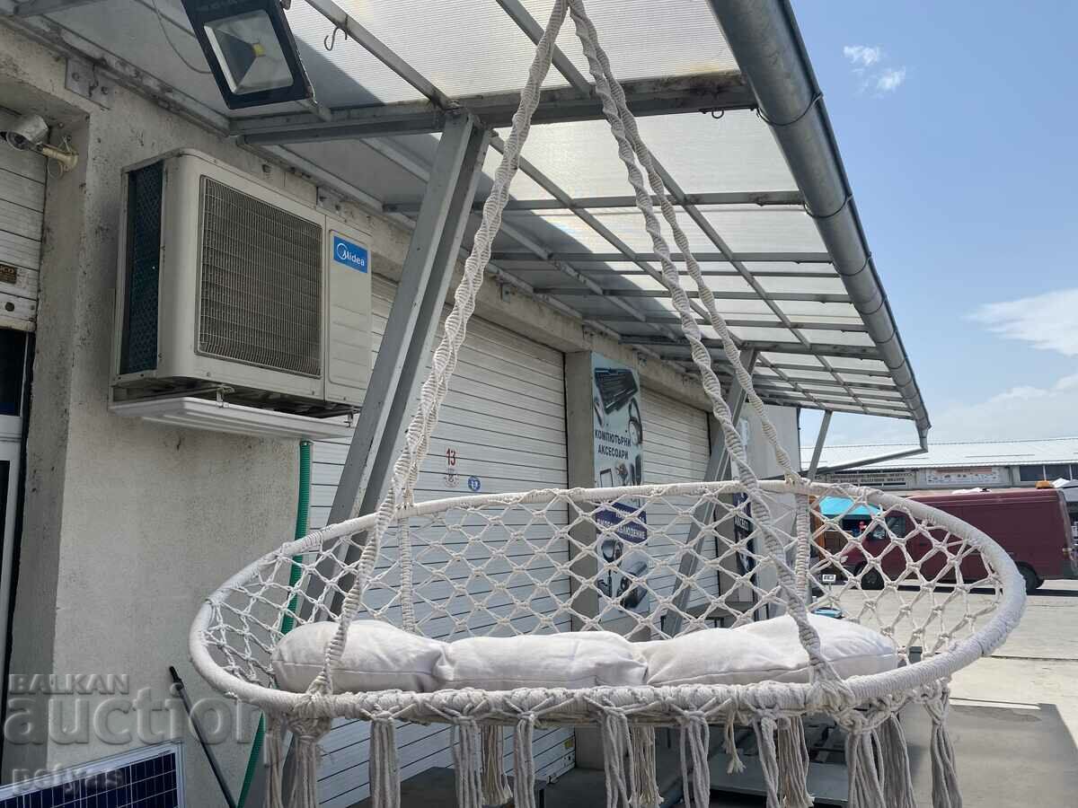 Κούνια κήπου αιώρα με μαξιλάρι για δύο, 130 cm με τιμή 116.50 BGN | € 59.57