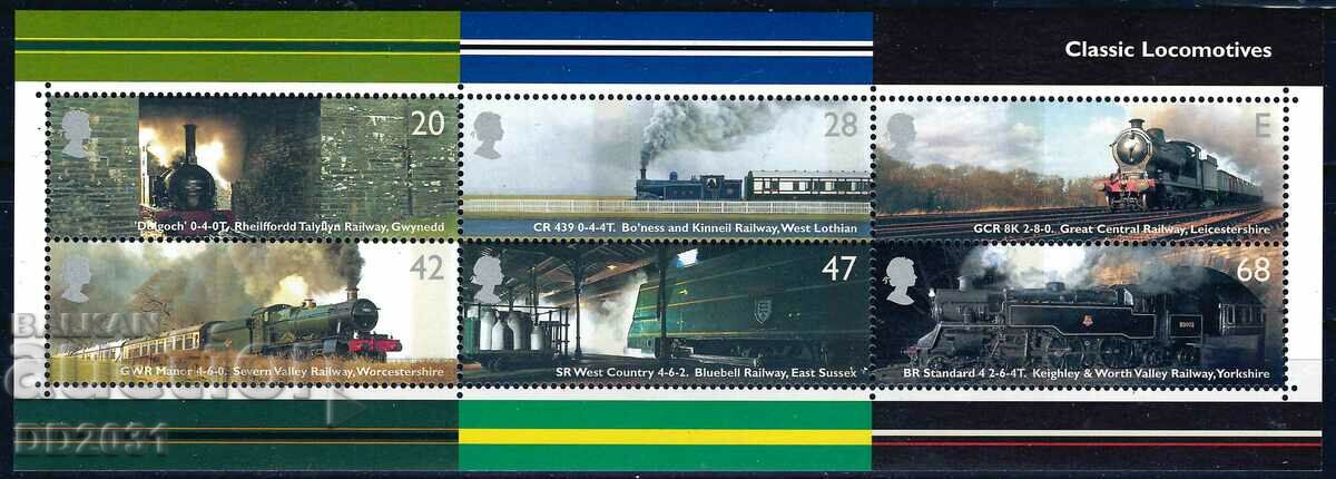Великобритания 2004 - локомотиви MNH