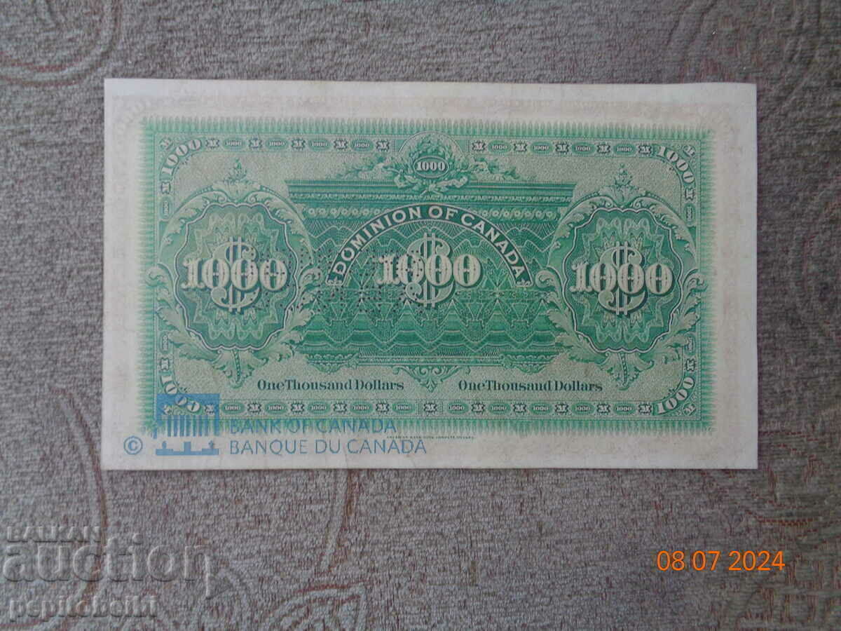 NU ȘI ȘIT Canada 1901 nota este o copie cu preț € 5.00 | 9.78 BGN