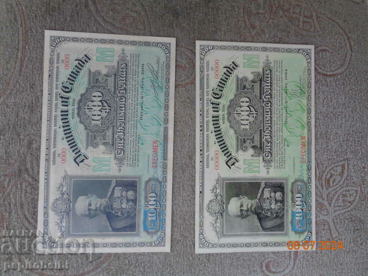 Auction  NOT MET Canada 1901 the note is a copy