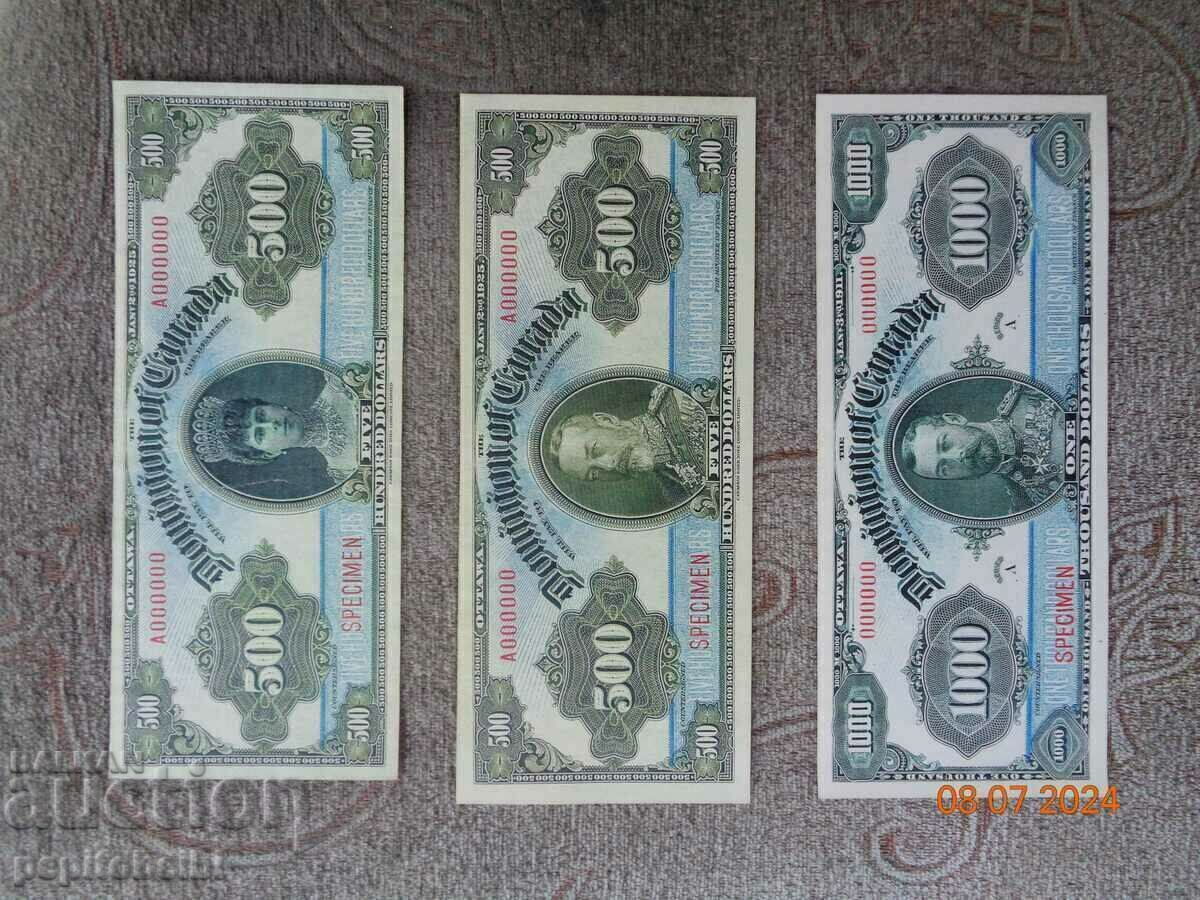 Auction  NOT MET Canada1925. the note is a copy