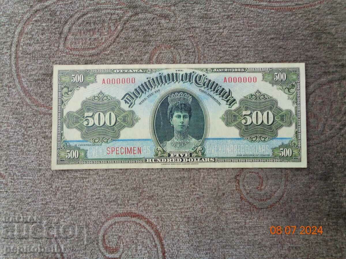 NOT MET Canada1925. the note is a copy - 6