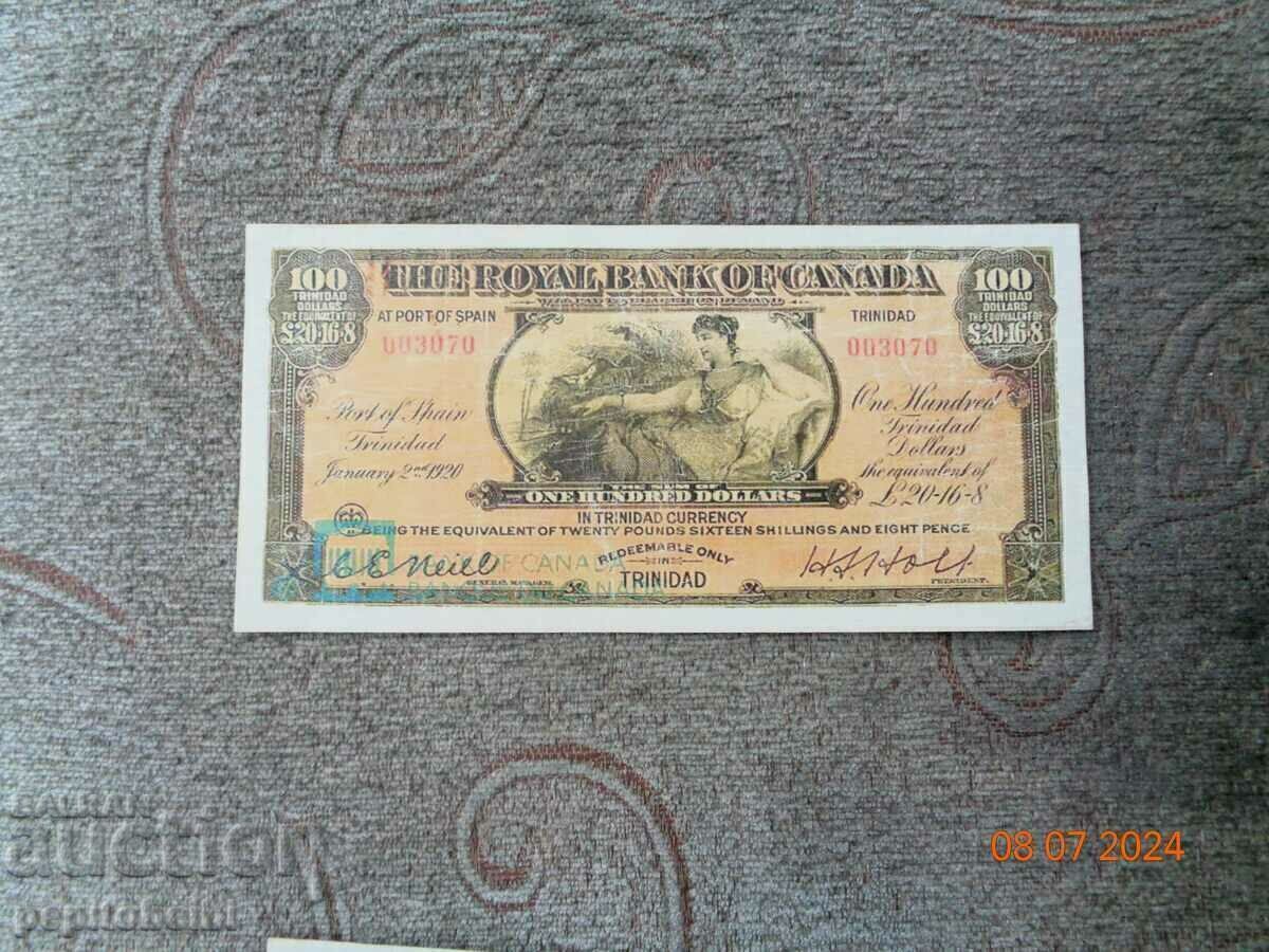 Σπάνιος Καναδάς 1920 100 $ - ο λογαριασμός είναι αντίγραφο - 5 Σπάνιος Καναδάς 1920 100 $ - ο λογαριασμός είναι αντίγραφο - 5