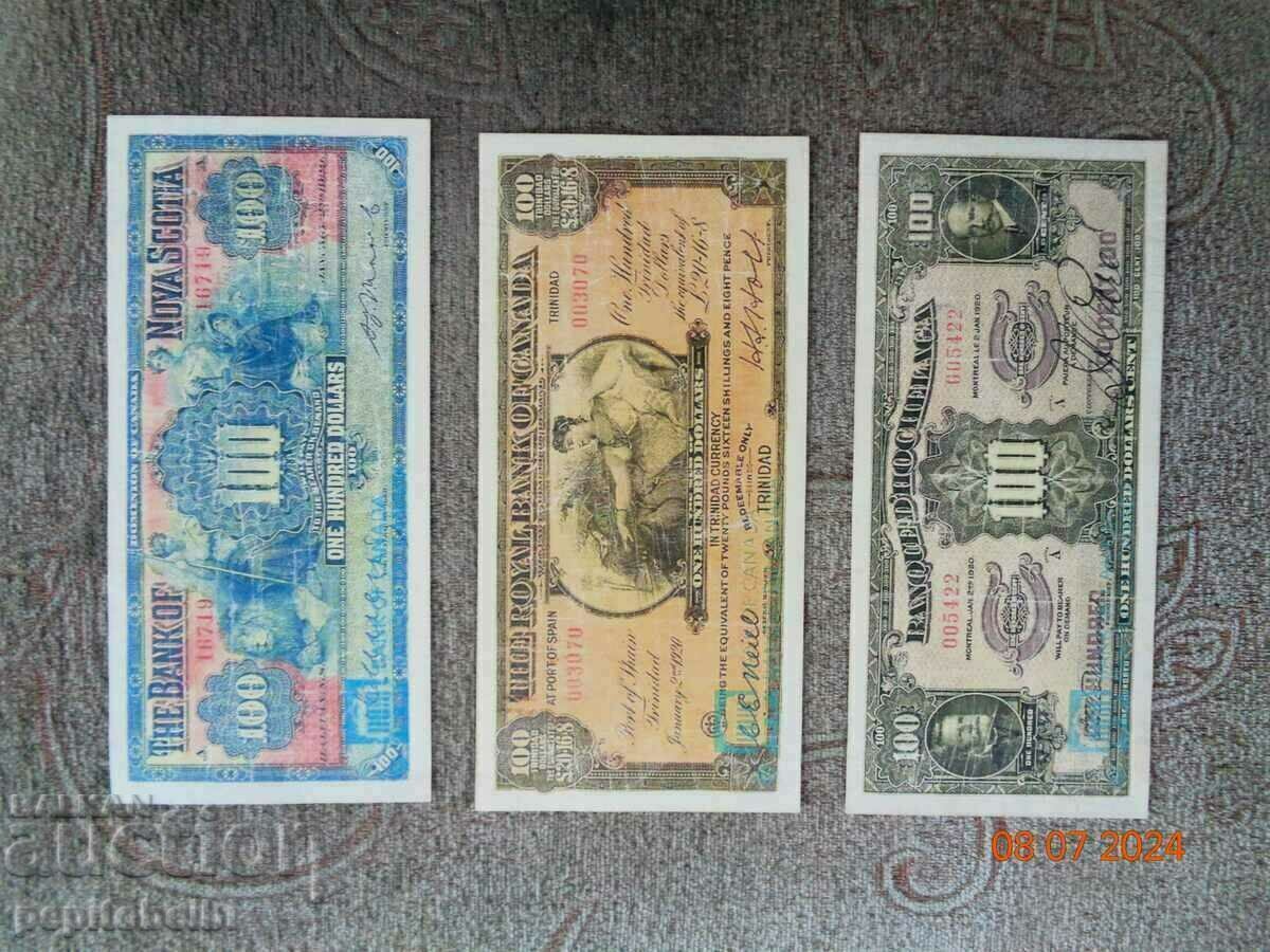 Δημοπρασία Σπάνιος Καναδάς 1920 100 $ - ο λογαριασμός είναι αντίγραφο