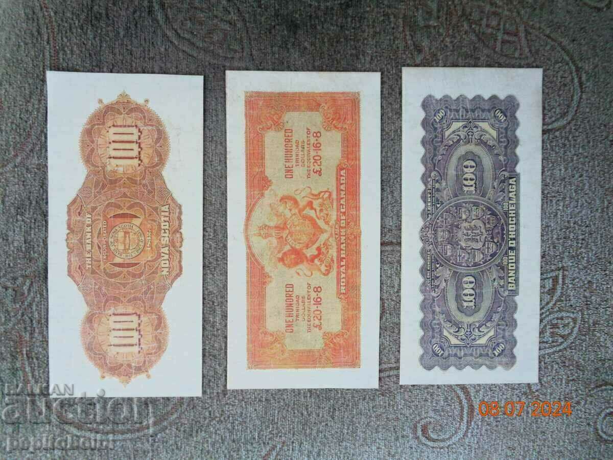 Παράδοση Σπάνιος Καναδάς 1920 100 $ - ο λογαριασμός είναι αντίγραφο