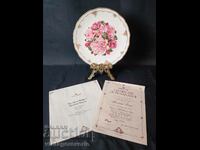 Farfurie de colecție Royal Albert, Albertine Rose