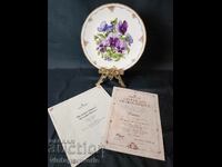 Royal Albert collector's plate, Pansies