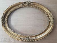 Baroque gold oval frame ellipse for tapestry picture