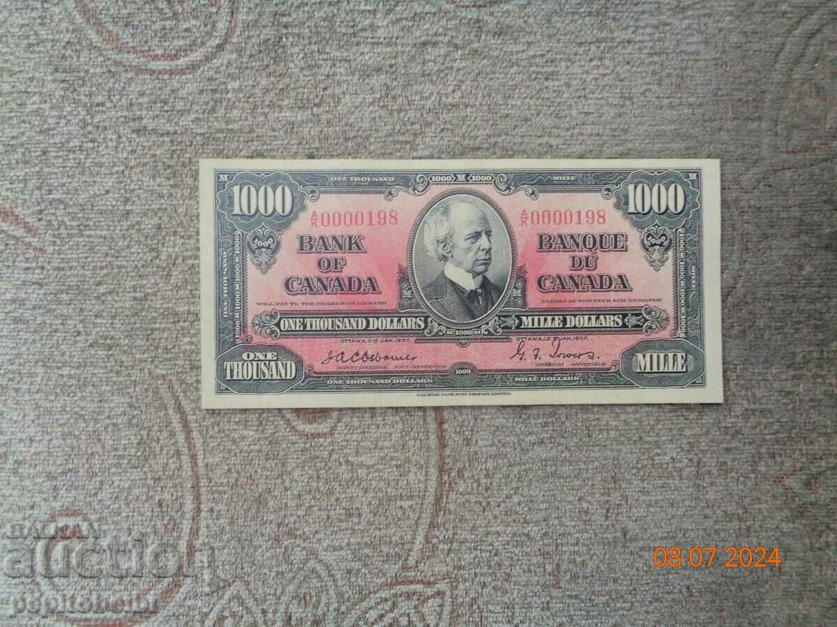 доста рядка   Канада1937г.    банкнотата е копие