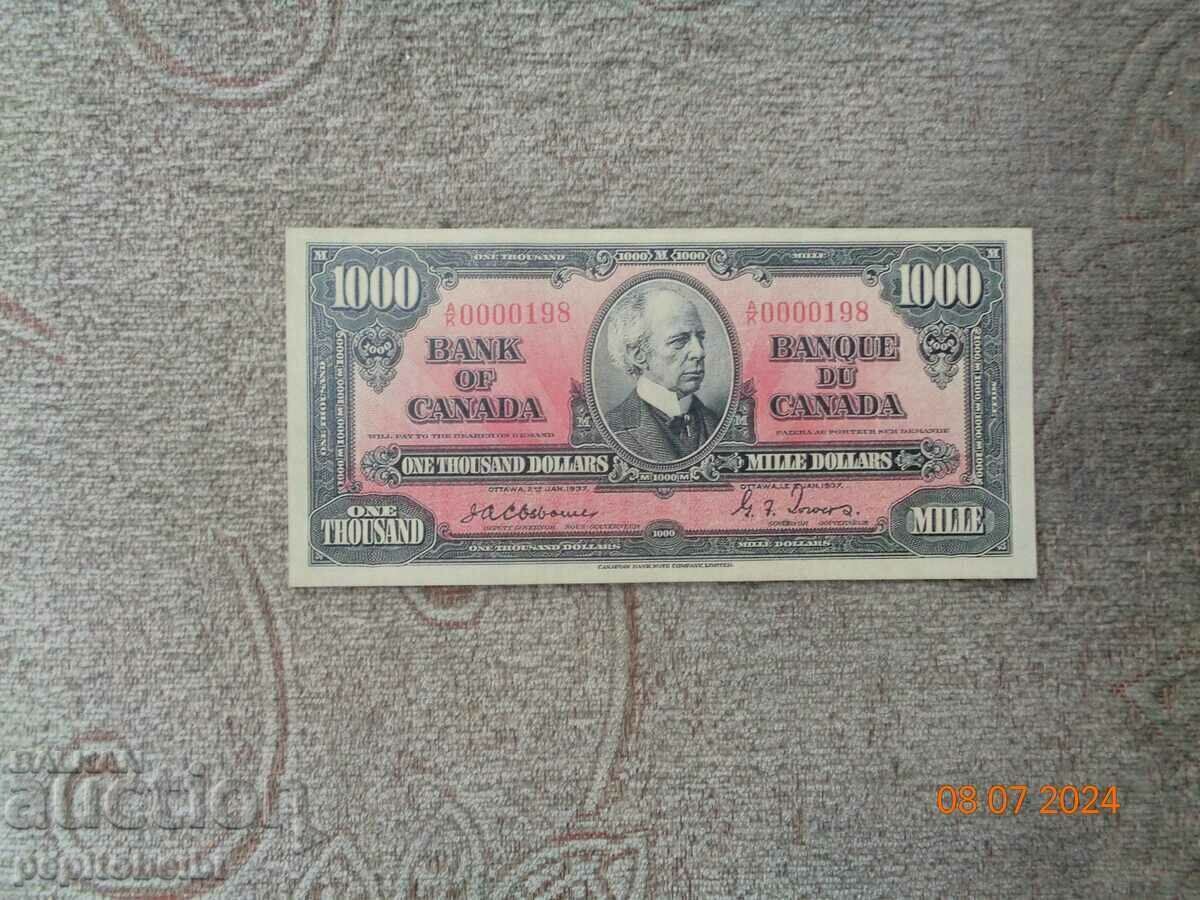 quite rare Canada1937 the note is a copy
