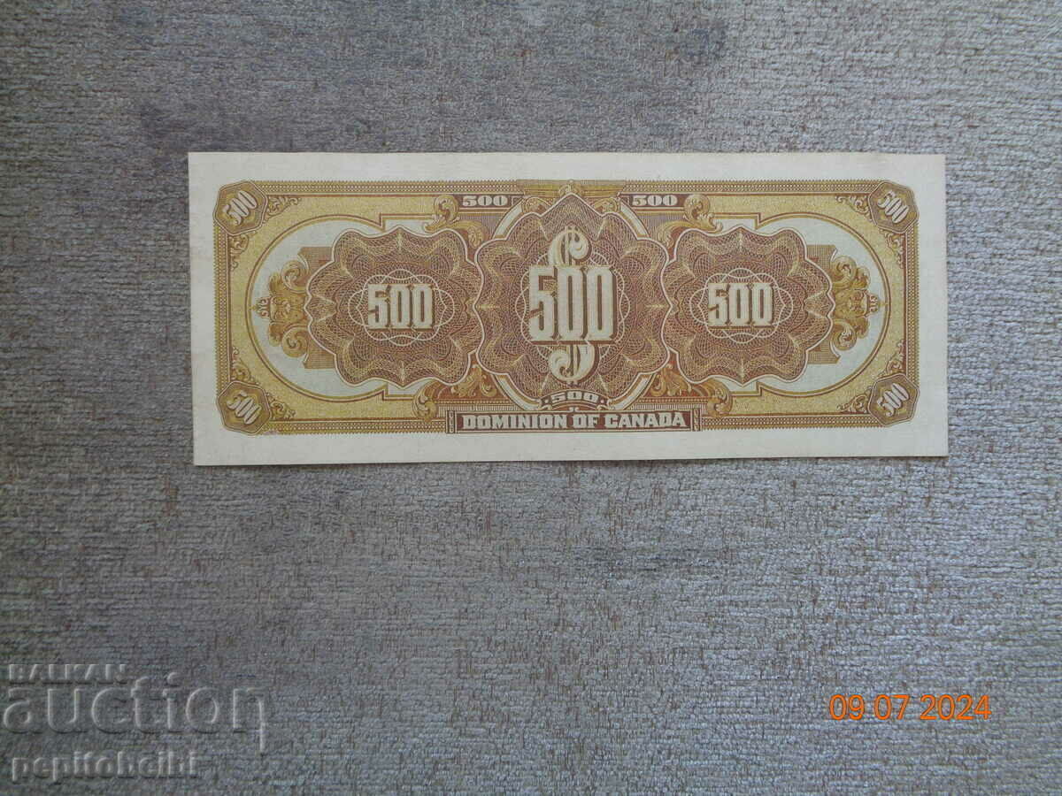 Auction  quite rare Canada1925 the note is a copy