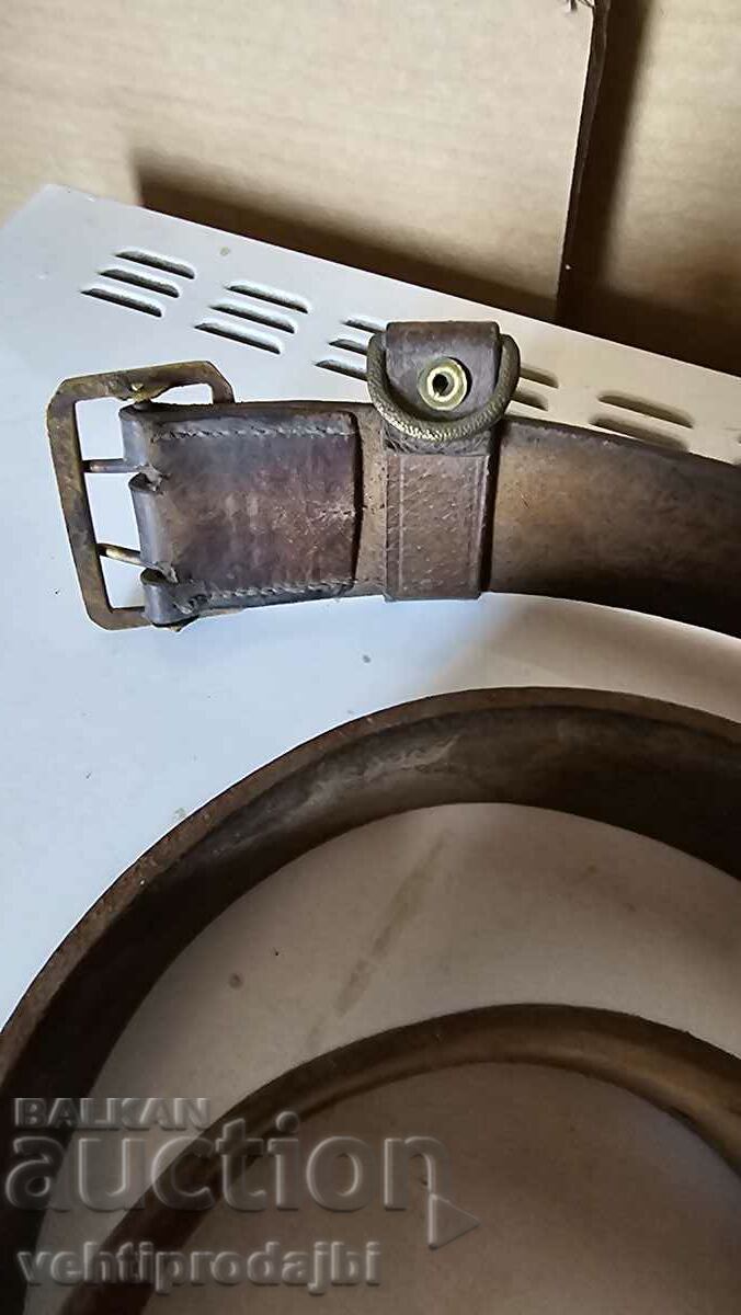 Auction Old military belt Auction Old military belt