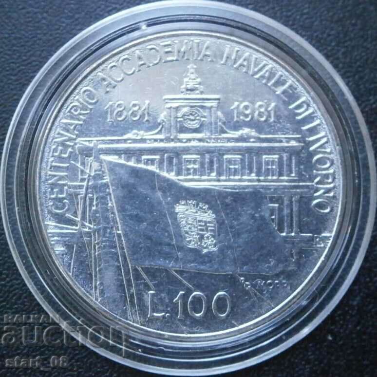 Италия 100 лири 1981
