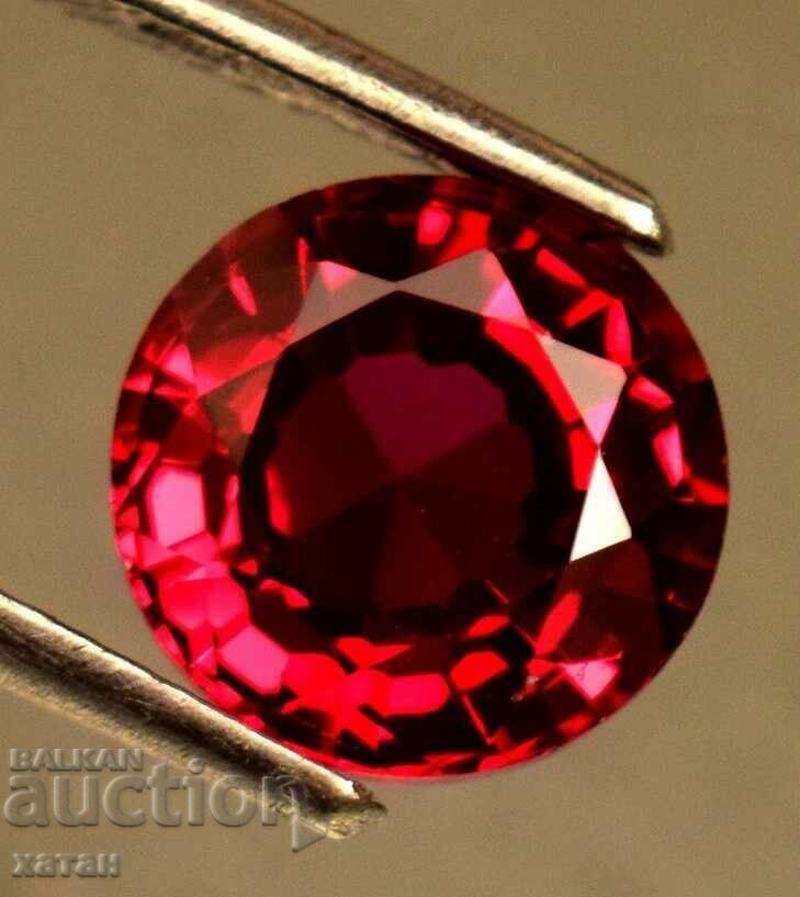 BZC! 4.90 ct natural ruby facet set GGIJ from 1 st!