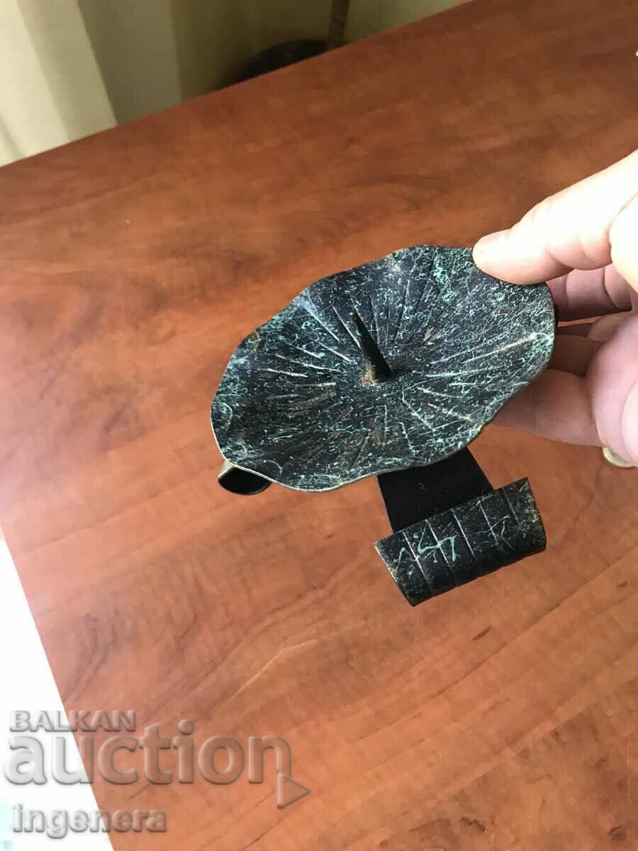 CANDLESTICK WROUGHT IRON METAL OLD with price 14.00 BGN | € 7.16