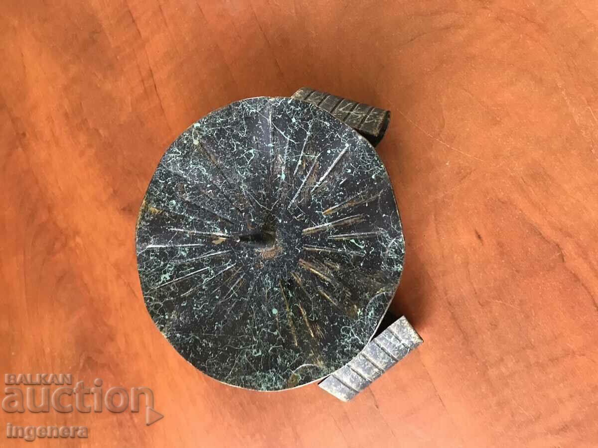 CANDLESTICK WROUGHT IRON METAL OLD - 5