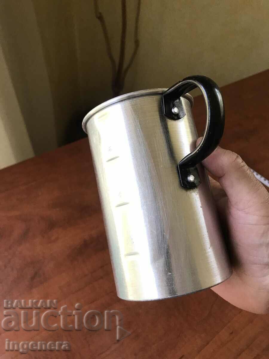 Delivery of ALUMINUM JUG MEASURING UP TO A LITER Delivery of ALUMINUM JUG MEASURING UP TO A LITER