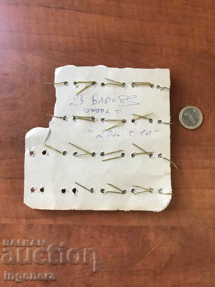 BOW BADGE BADGE NEW- 15 PCS. - 5 BOW BADGE BADGE NEW- 15 PCS. - 5