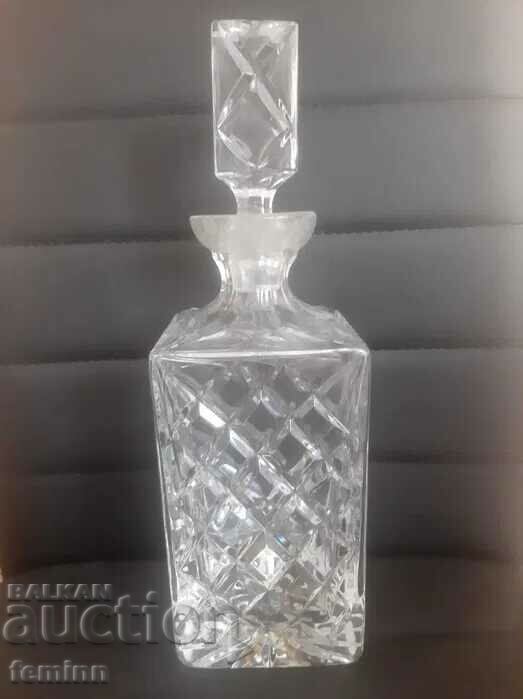 Crystal decanter for alcohol 750 ml.