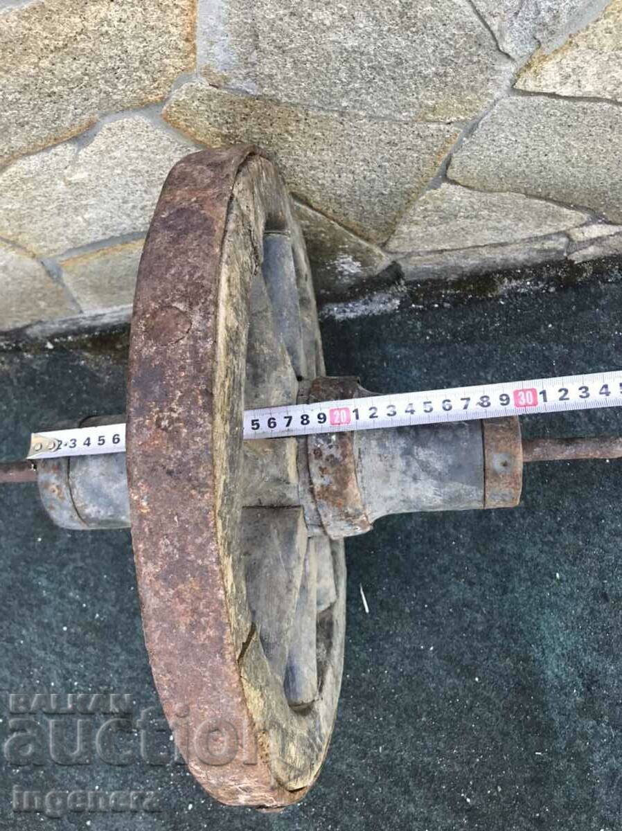 Delivery of WHEEL OF AN OLD WOOD AND WROUGHT IRON WHEEL Delivery of WHEEL OF AN OLD WOOD AND WROUGHT IRON WHEEL