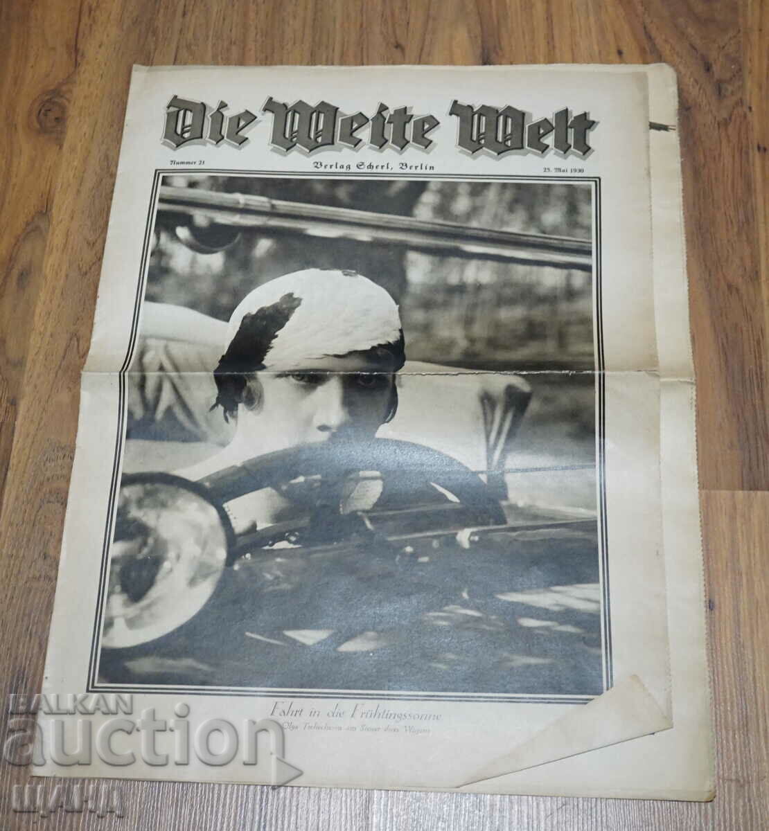 1930 Γερμανική εφημερίδα περιοδικού DIE WEITE WELT τεύχος 21