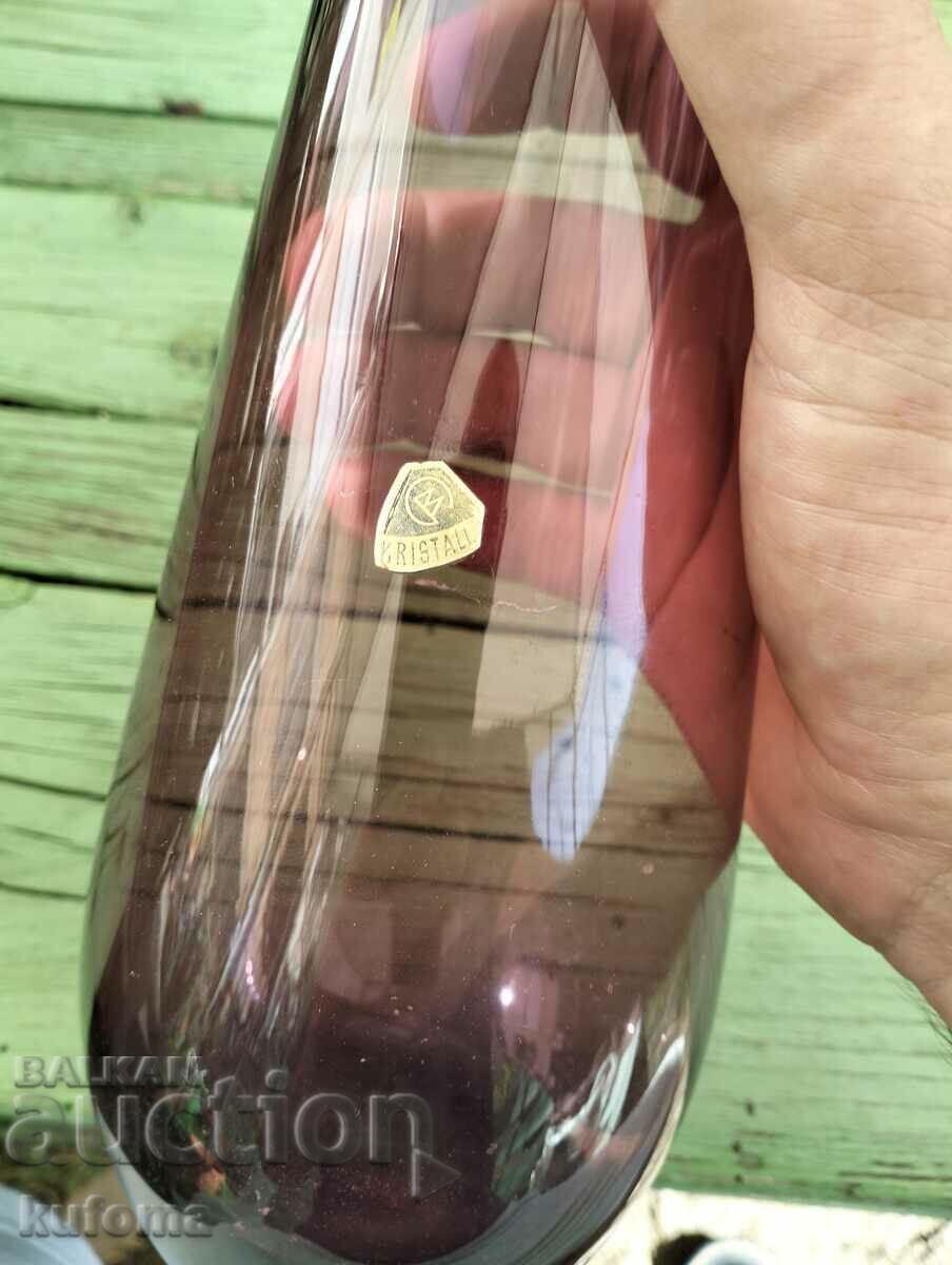 Finnish designer Tamara Aladin purple crystal vase with price 59.99 BGN | € 30.67 Finnish designer Tamara Aladin purple crystal vase with price 59.99 BGN | € 30.67