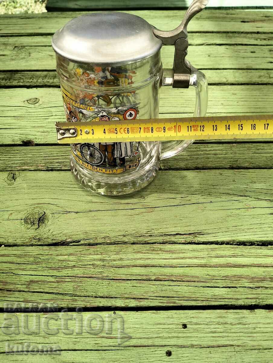 Glass beer mug - 5