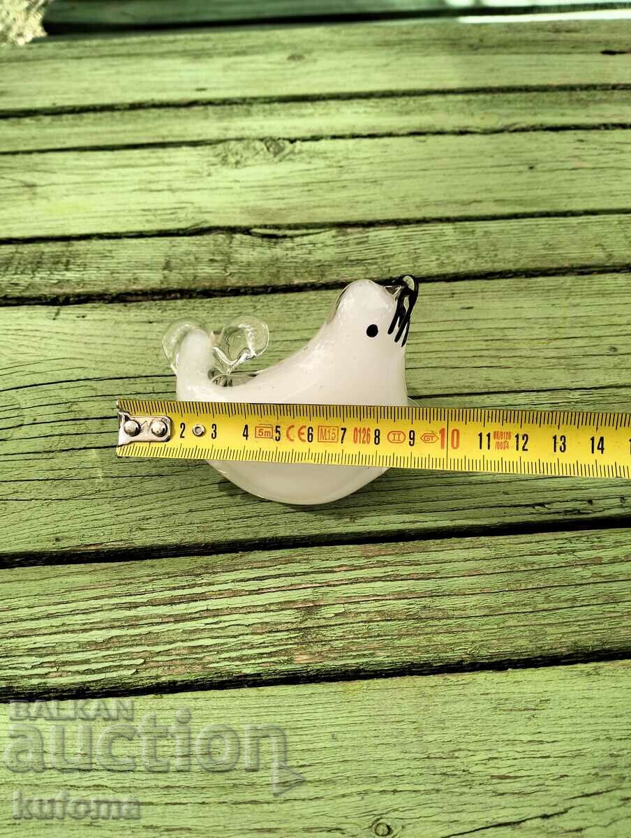 Delivery of Blown glass seal figurine Delivery of Blown glass seal figurine