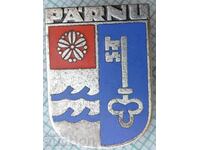 16248 Badge - coat of arms of the city of Pärnu Estonia - enamel