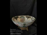 Large porcelain fruit bowl "Renaissance Grace"