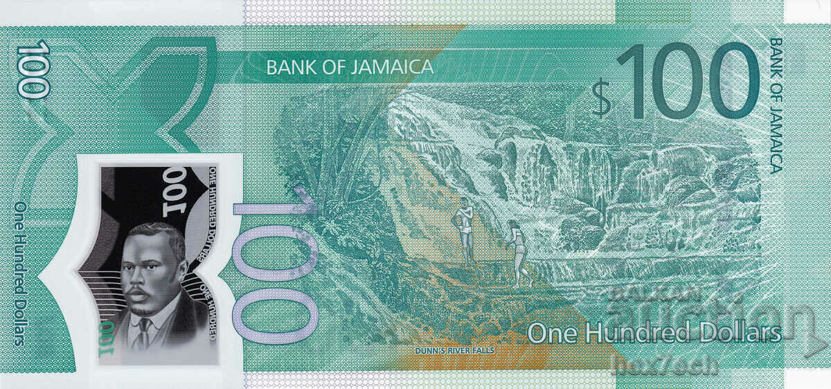 Licitație ❤️ ⭐ Jamaica 2022 100 USD Polymer UNC Nou ⭐ ❤️
