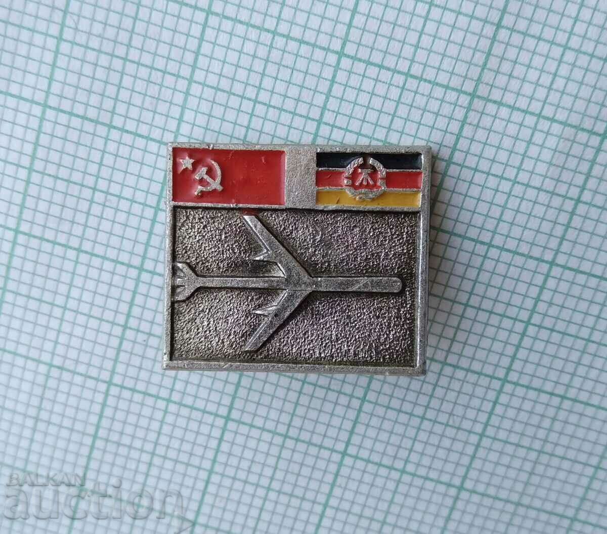 16656 Badge - USSR-GDR airline plane with price 3.00 BGN | € 1.53 16656 Badge - USSR-GDR airline plane with price 3.00 BGN | € 1.53