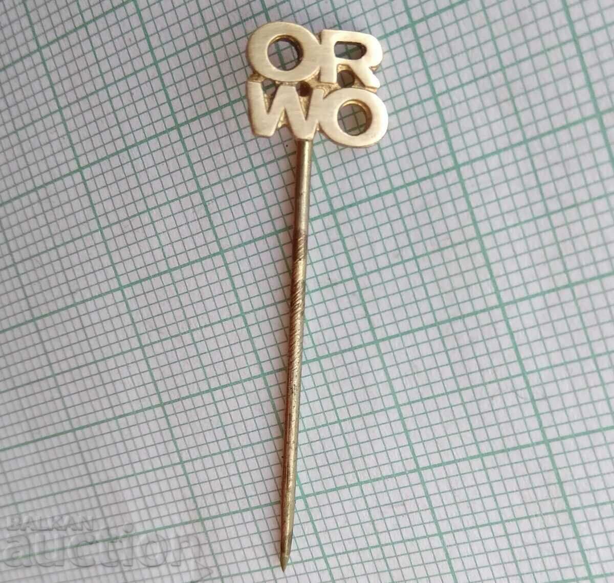 16663 Badge - ORWO - GDR film and photo film production with price 2.00 BGN | € 1.02 16663 Badge - ORWO - GDR film and photo film production with price 2.00 BGN | € 1.02