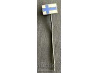 37752 Финландия знак с националният флаг на Финландия емайл