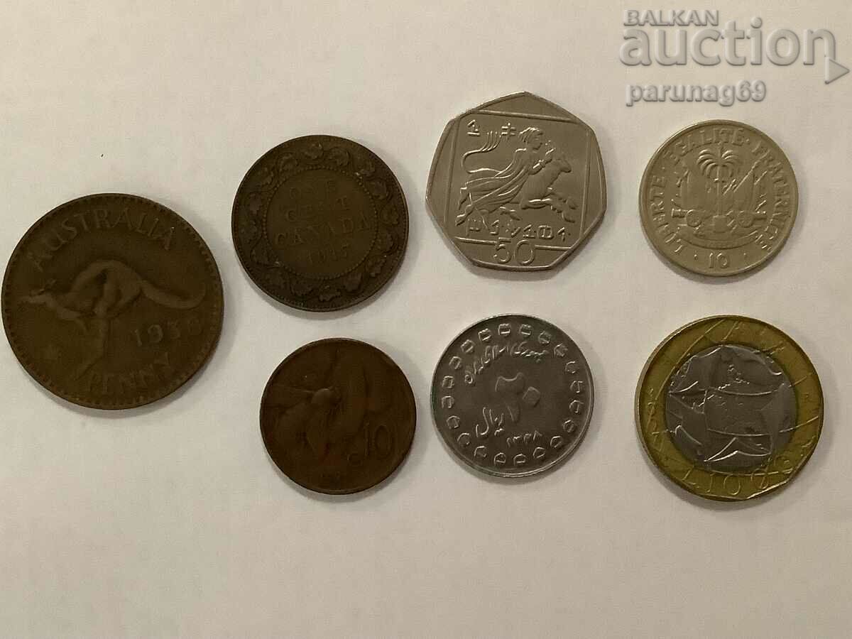 Лот 7 монети - цял свят