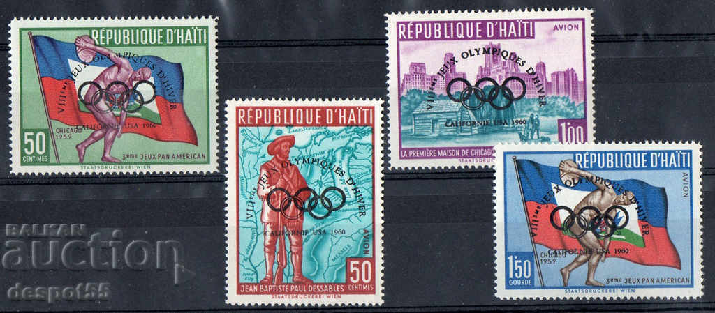 1960. Haiti. Jocurile Olimpice 1960. Supraprinturi.