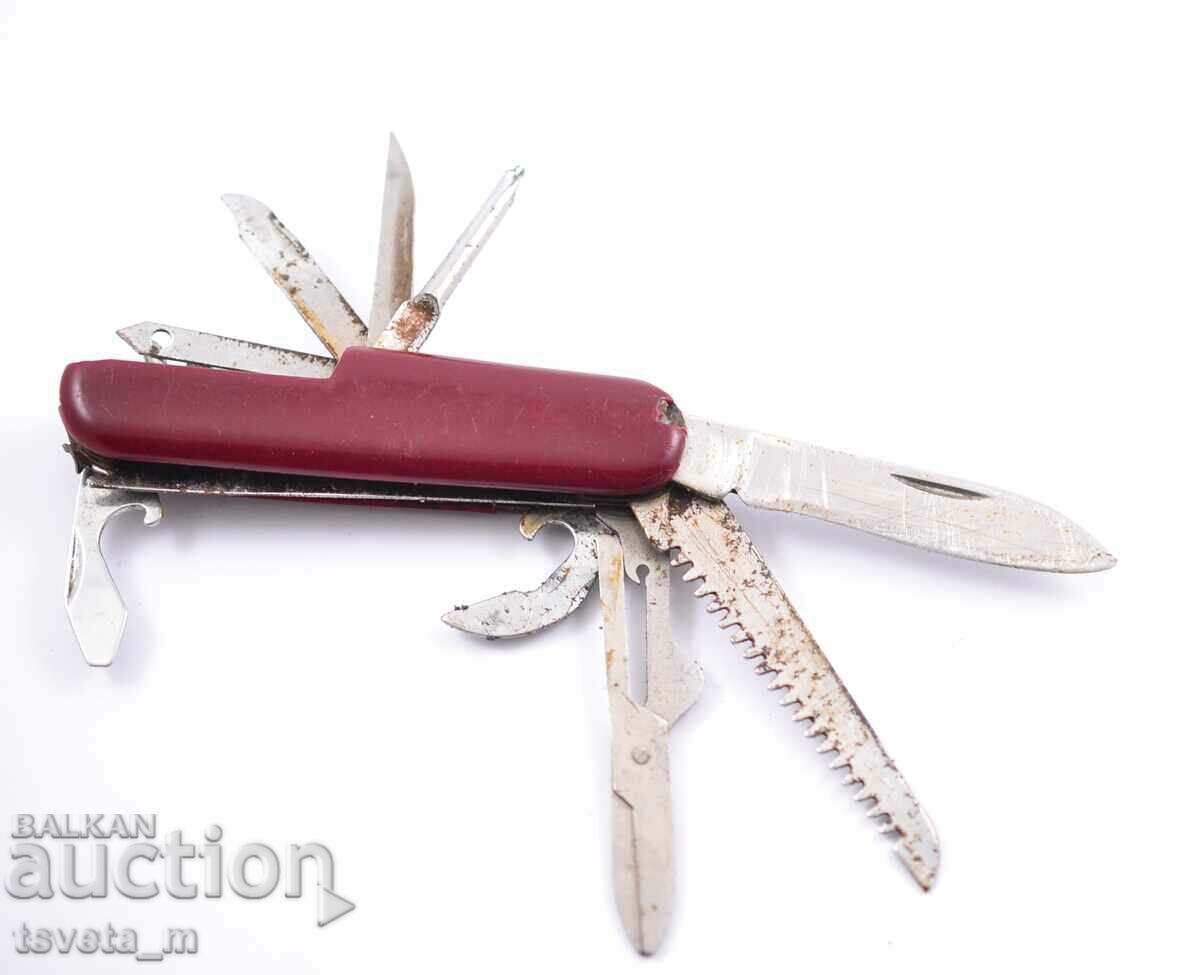 Auction Pocket knife with 10 tools - for repair or parts Auction Pocket knife with 10 tools - for repair or parts