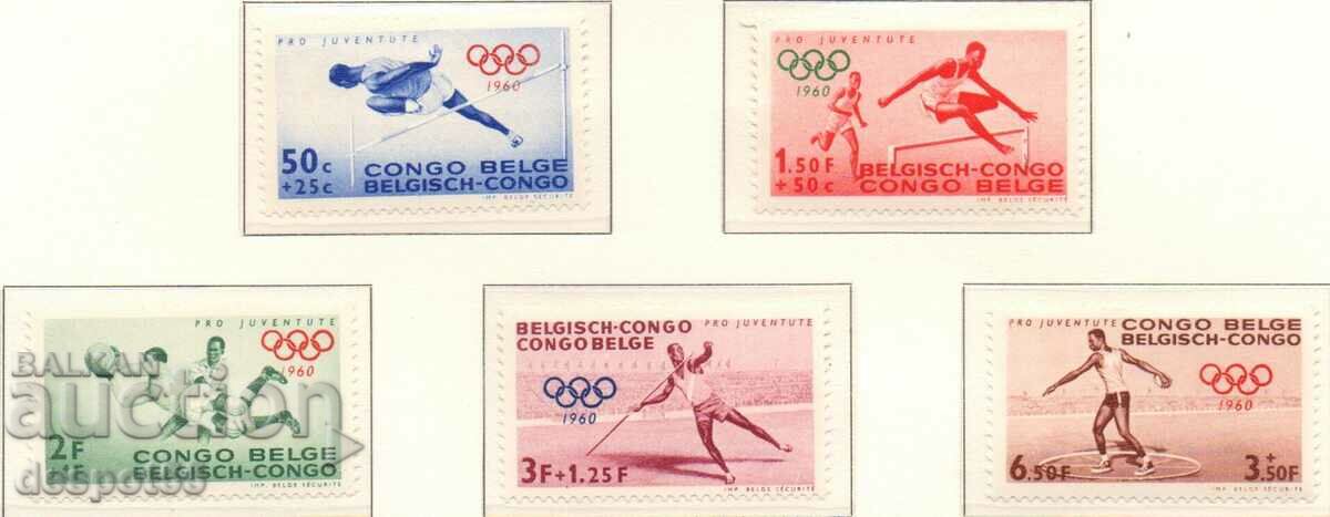 1960. Congo (Belgia). Jocurile Olimpice - Roma 1960, Italia.