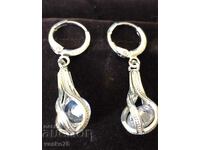 SILVER EARRINGS WITH ZIRCONIA NEW