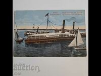 Ruse 1918 steamer old color postcard