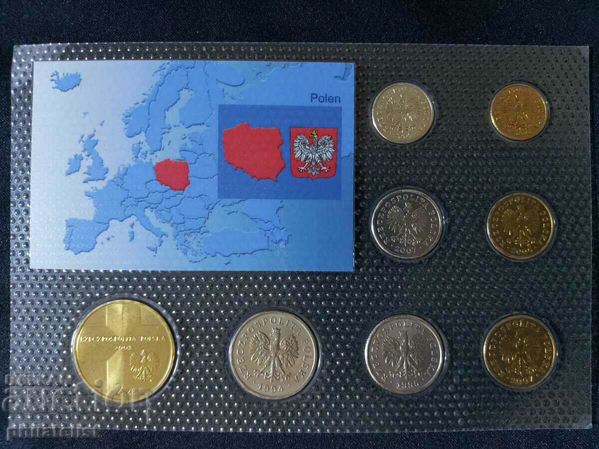 Auction Complete set - Poland 1994-2007, 8 coins Auction Complete set - Poland 1994-2007, 8 coins