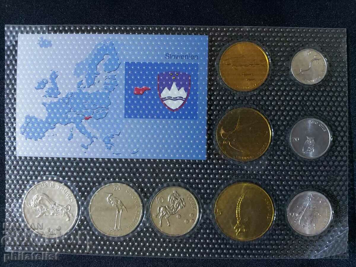 Auction Complete set - Slovenia in tolars 1992-2004, 9 coins Auction Complete set - Slovenia in tolars 1992-2004, 9 coins